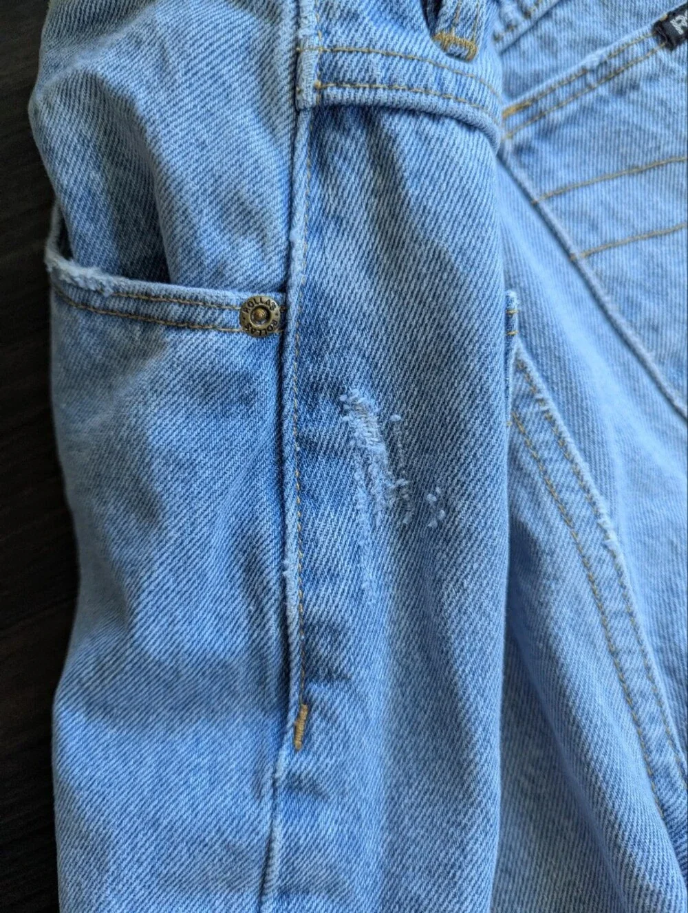 Rolla’s Heidi High Rise Wide Leg Jeans 28 Light Wash Denim Retro Clean Girl Boho